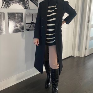 Zara coat XS but oversized fits more like a medium. Almost brand new